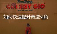 如何快速提升奇迹sf角色实力